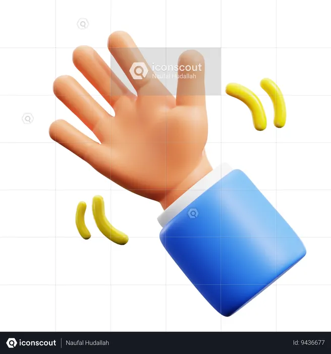Hello Hand Gestures  3D Icon