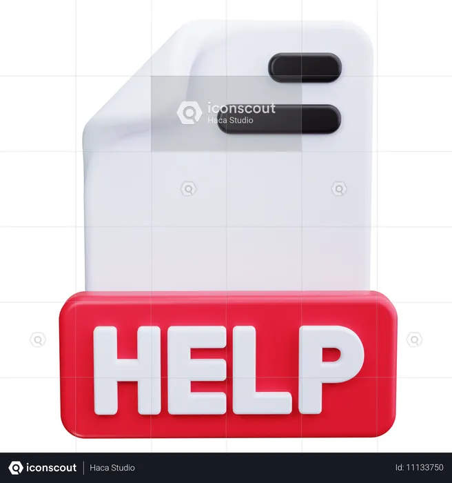 Help  3D Icon