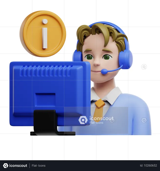 Help Desk  3D Icon