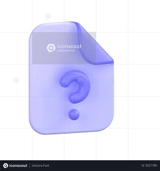 Help File  3D Icon