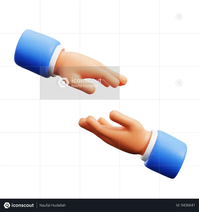 Help Hand Gestures  3D Icon
