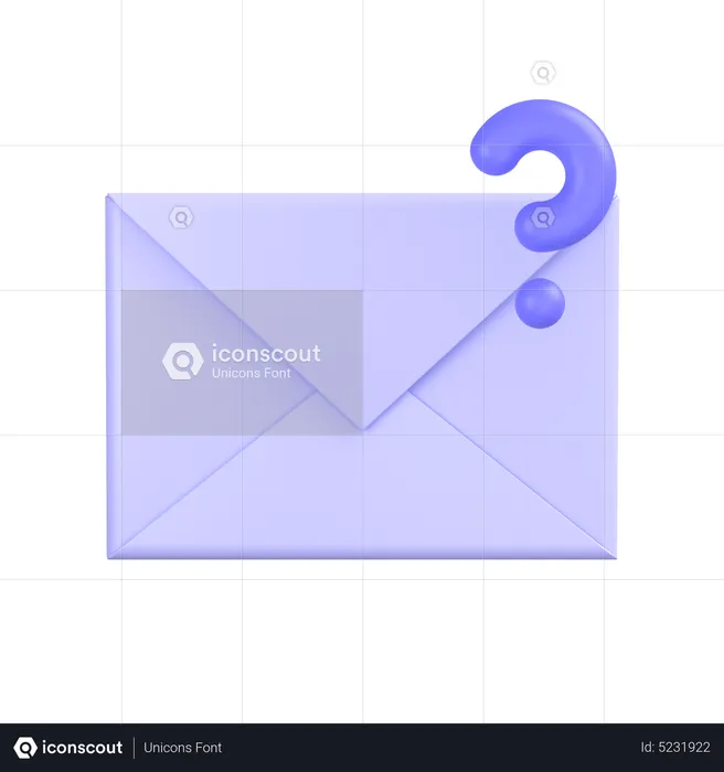 Help Mail  3D Icon