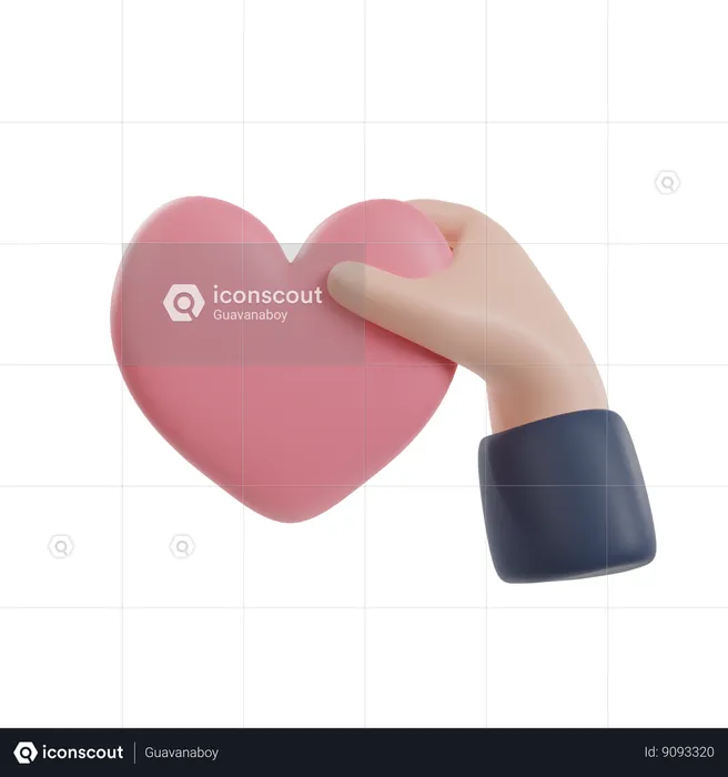 Helping hand  3D Icon