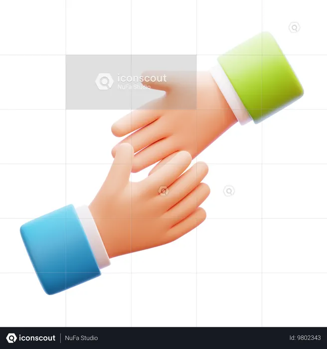 Helping Hand  3D Icon