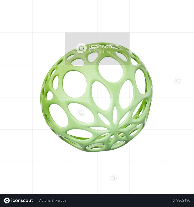 Forme abstraite de l'hémisphère  3D Icon