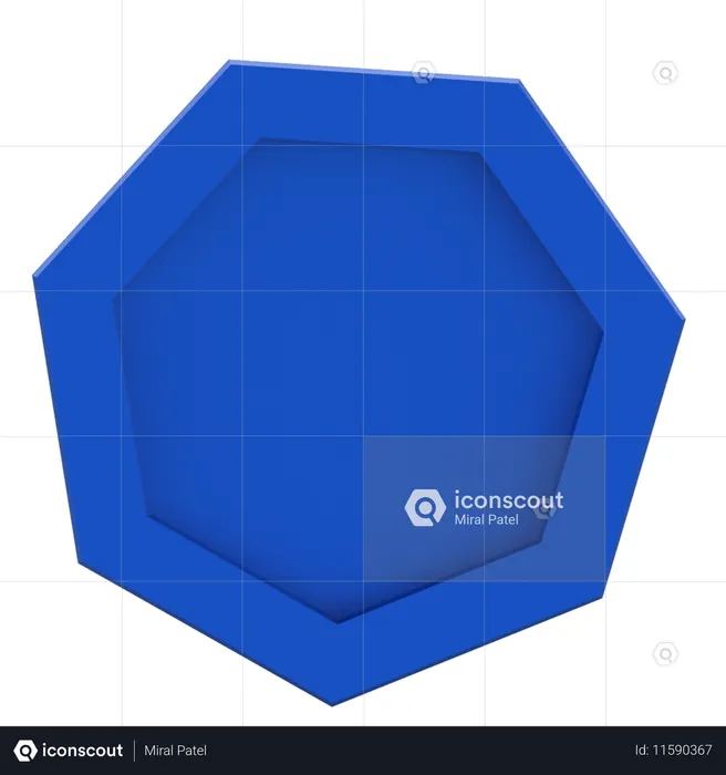 Heptagon-Form  3D Icon