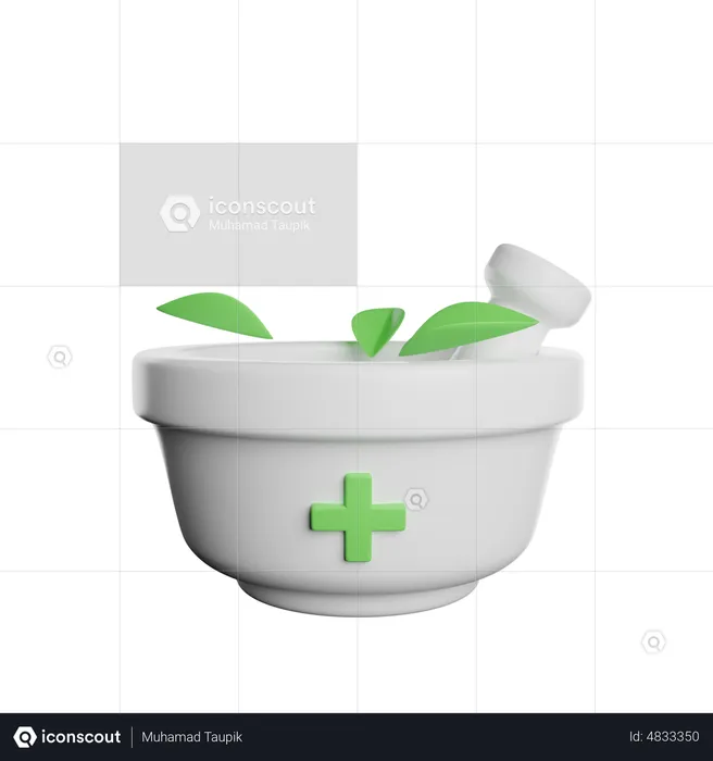 Herbal Bowl  3D Icon