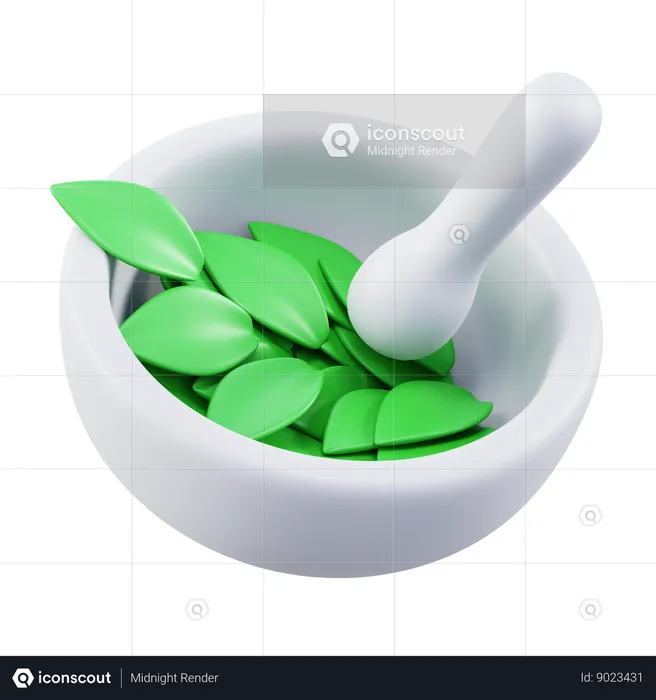 Herbal Bowl  3D Icon