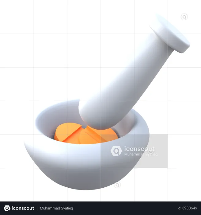 Herbal Bowl  3D Illustration