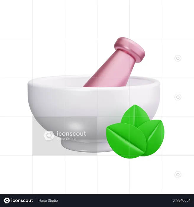 Herbal treatment  3D Icon