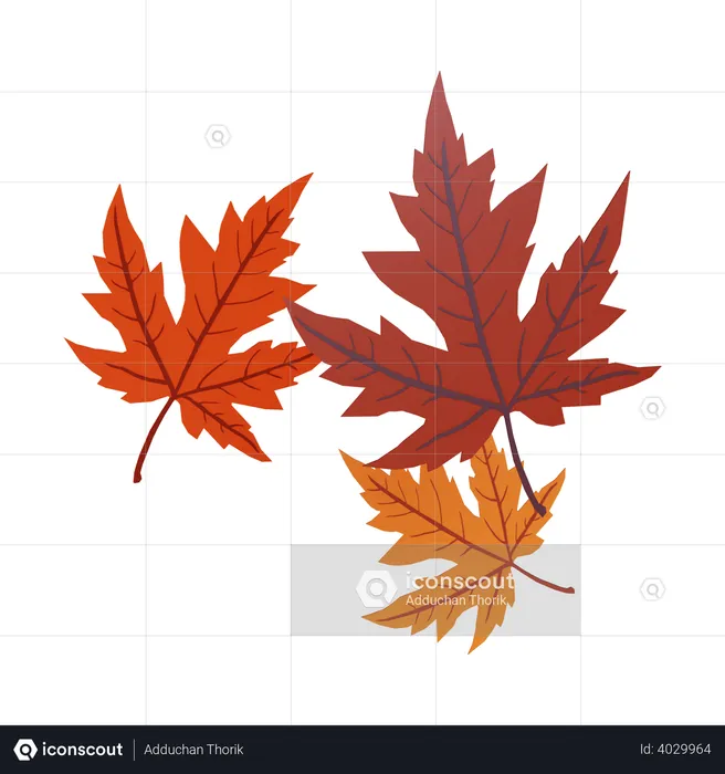 Herbstblätter  3D Illustration