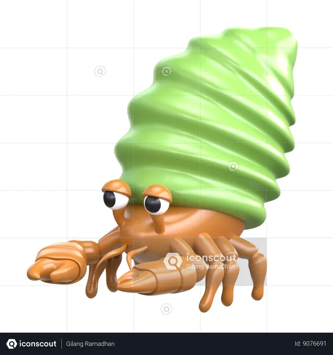 Hermit Crab  3D Icon