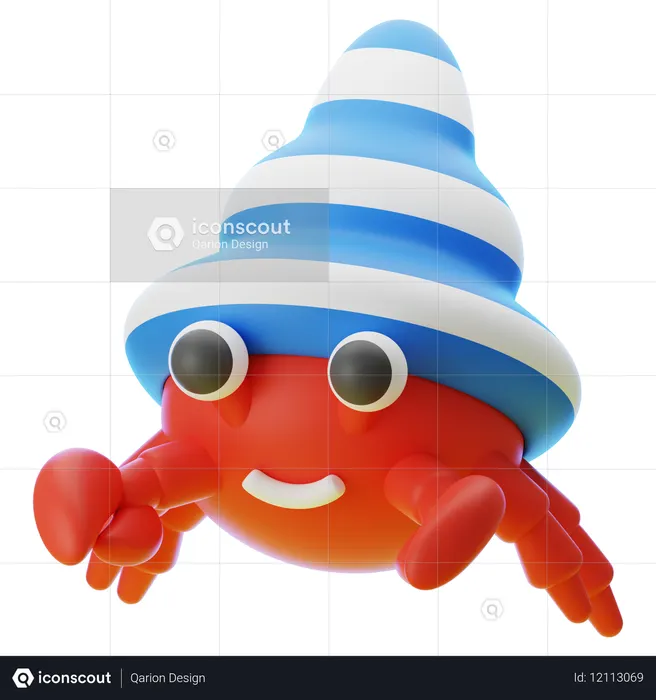 HERMIT CRAB  3D Icon
