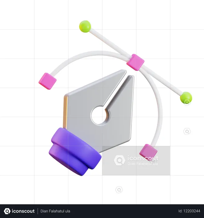 Lapicera  3D Icon