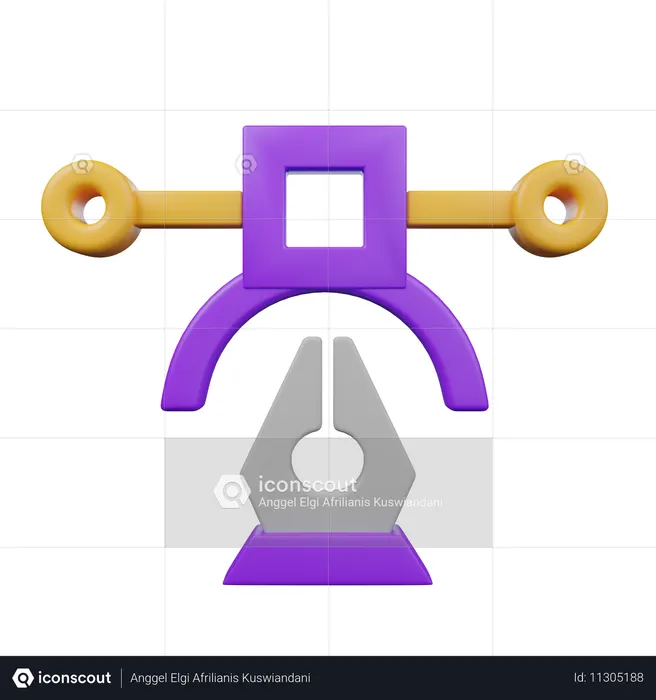 Lapicera  3D Icon