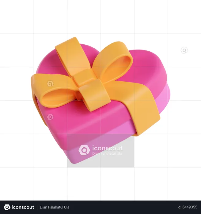 Herz-Geschenkbox  3D Icon