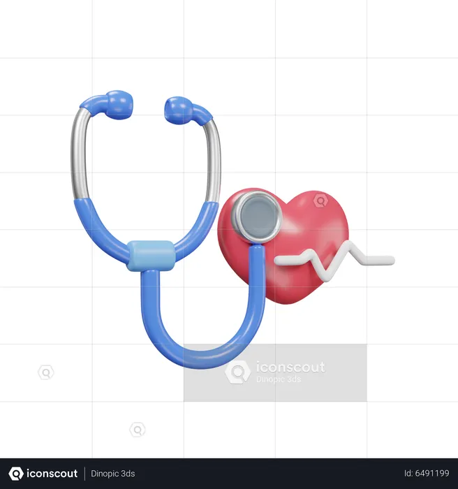 Herzfrequenz-Check  3D Icon