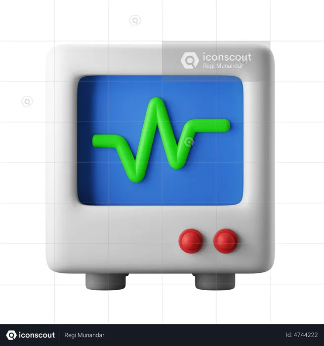 Herzfrequenz-Messgerät  3D Icon