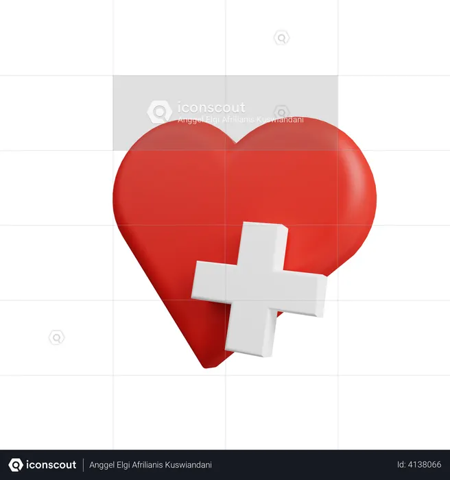 Herz Gesundheit  3D Icon