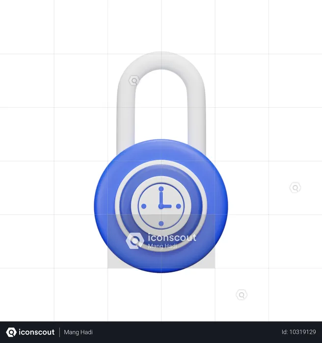 Temps de verrouillage  3D Icon