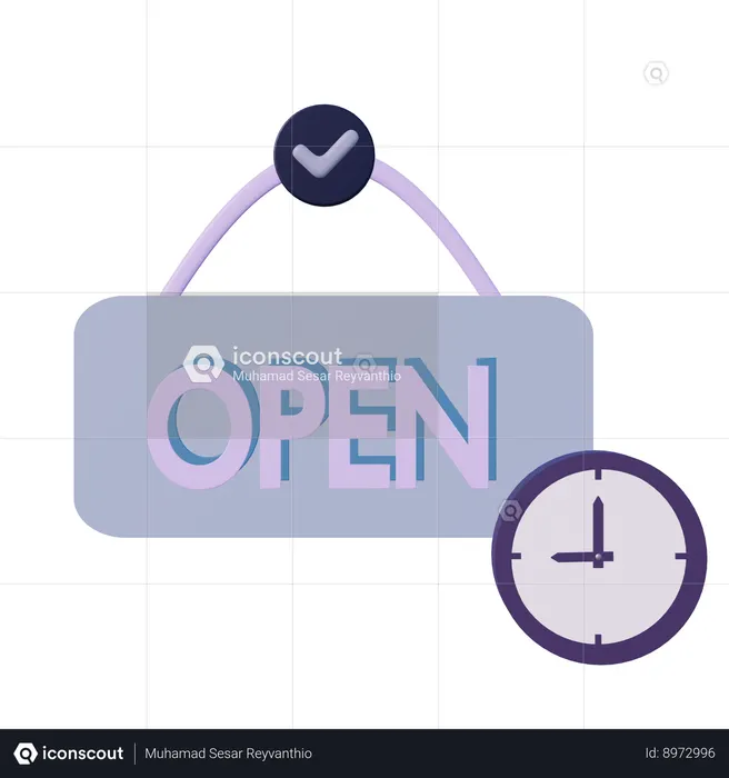 Horaires d'ouvertures  3D Icon