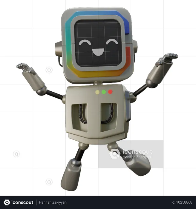 Robot heureux  3D Icon