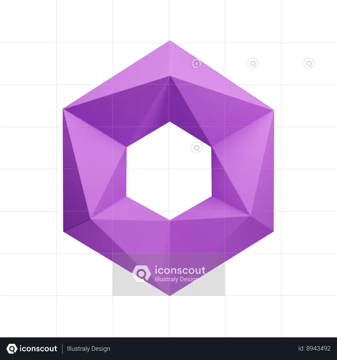 Hexagon  3D Icon