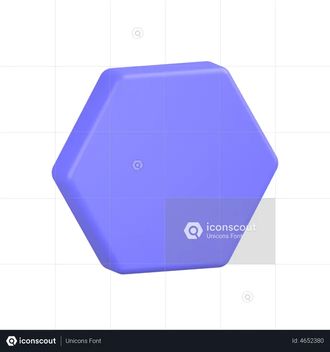 Hexagon  3D Icon
