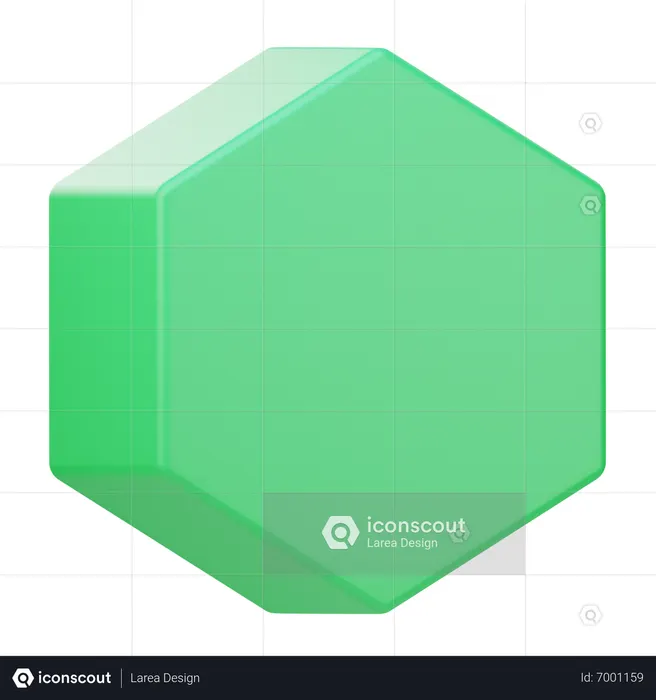 Hexagon  3D Icon