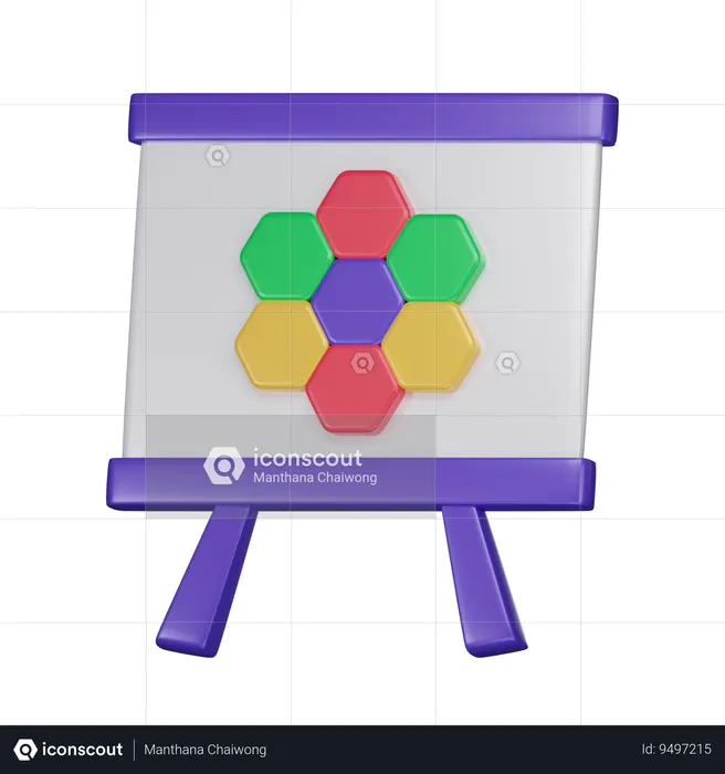 Hexagon  3D Icon