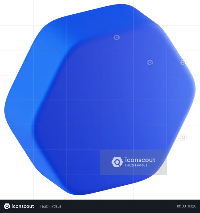 Hexagon  3D Icon