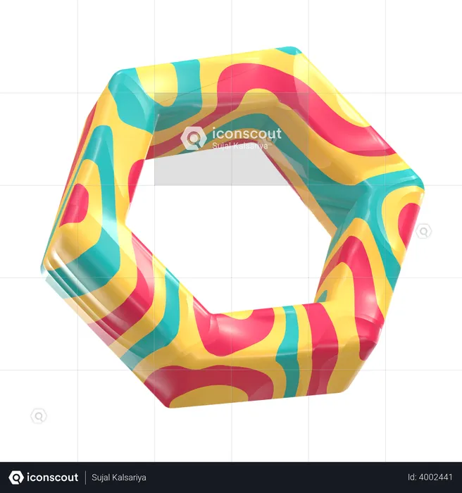 Hexagon  3D Illustration