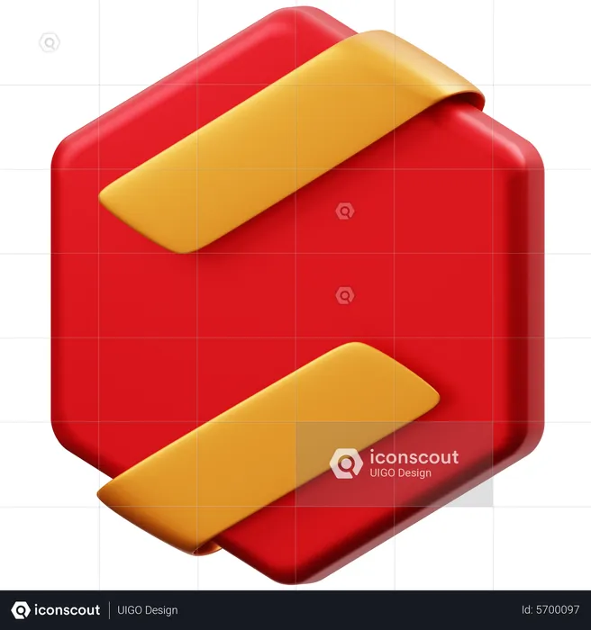 Hexagon Background  3D Icon