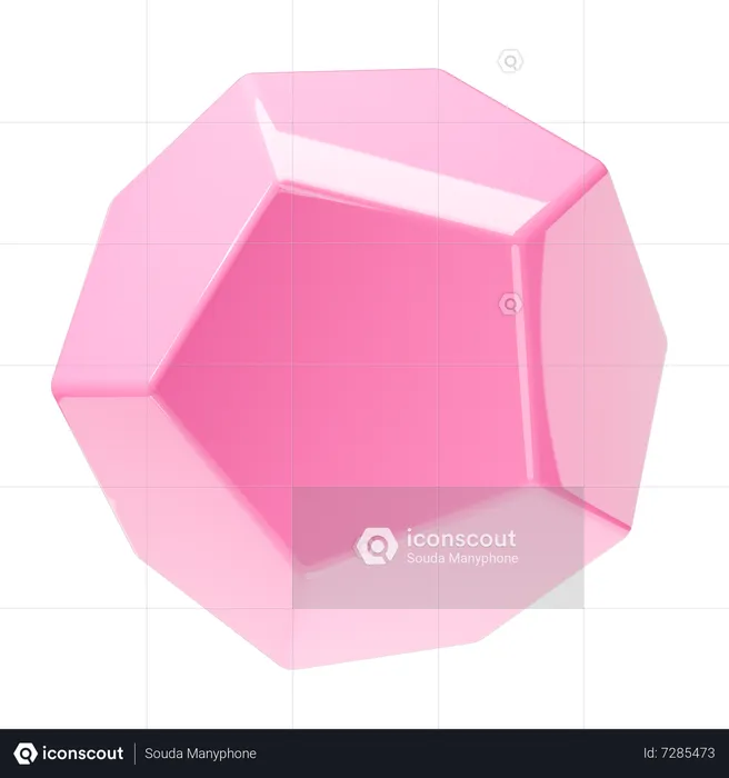 Hexagon Shape  3D Icon