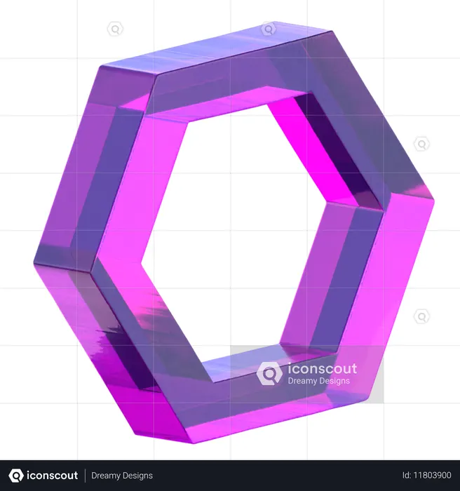 Hexagone  3D Icon