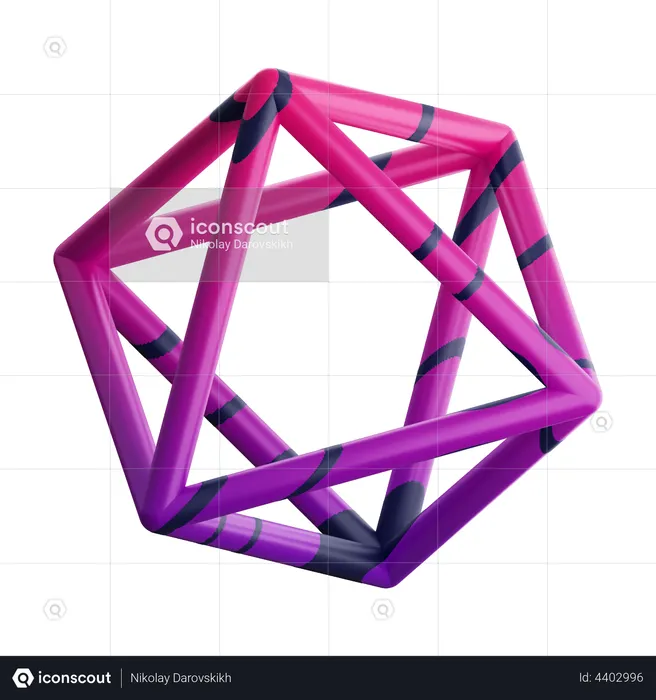 Hexagone  3D Illustration