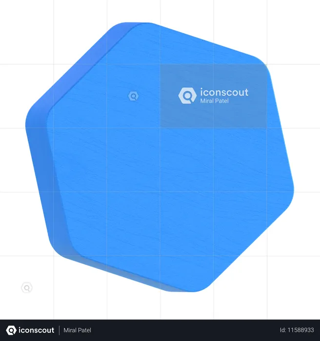 Hexágono abstrato  3D Icon