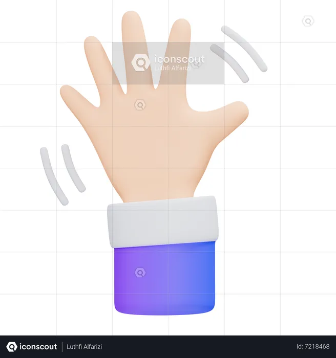 Hi 5 Gesture  3D Icon