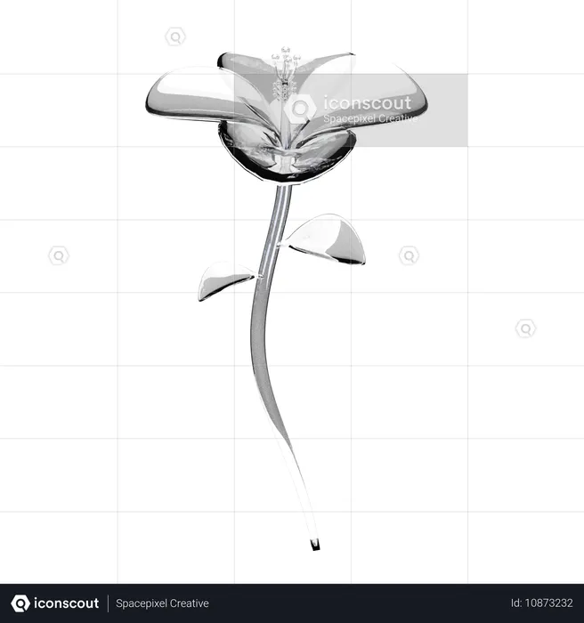 Hibiskus  3D Icon