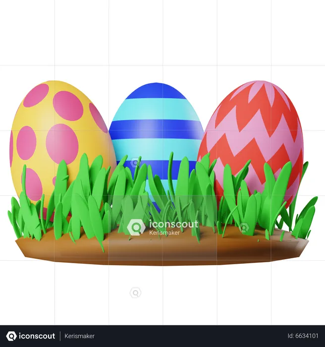 Hidden Eggs  3D Icon