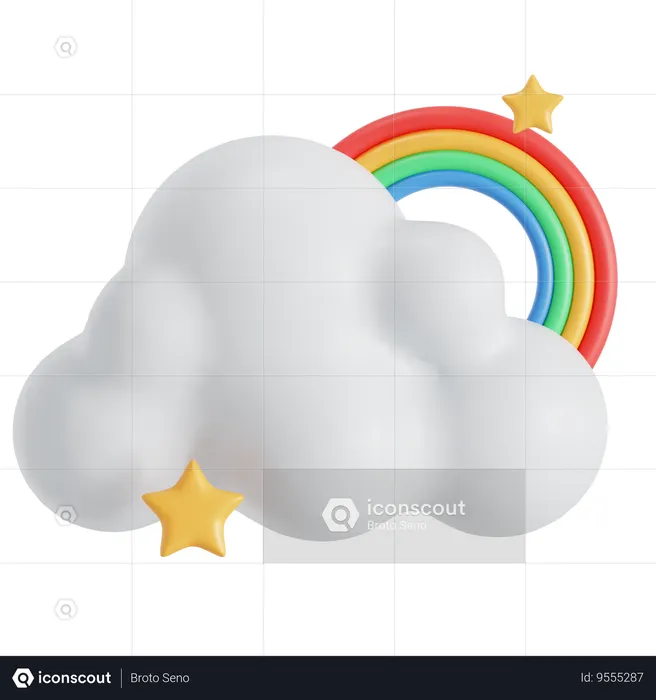 Hidden rainbow  3D Icon