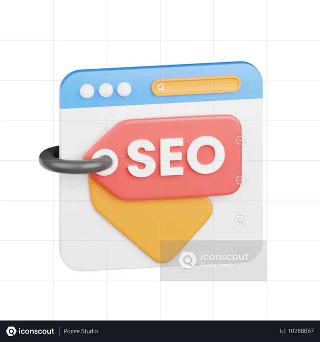 Hier ist ein Tag  3D Icon