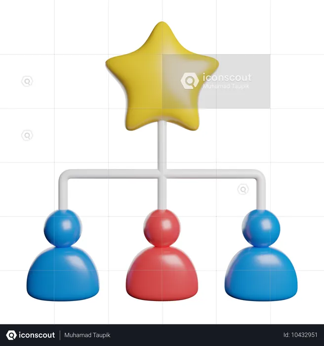 Hierarchical Structure  3D Icon