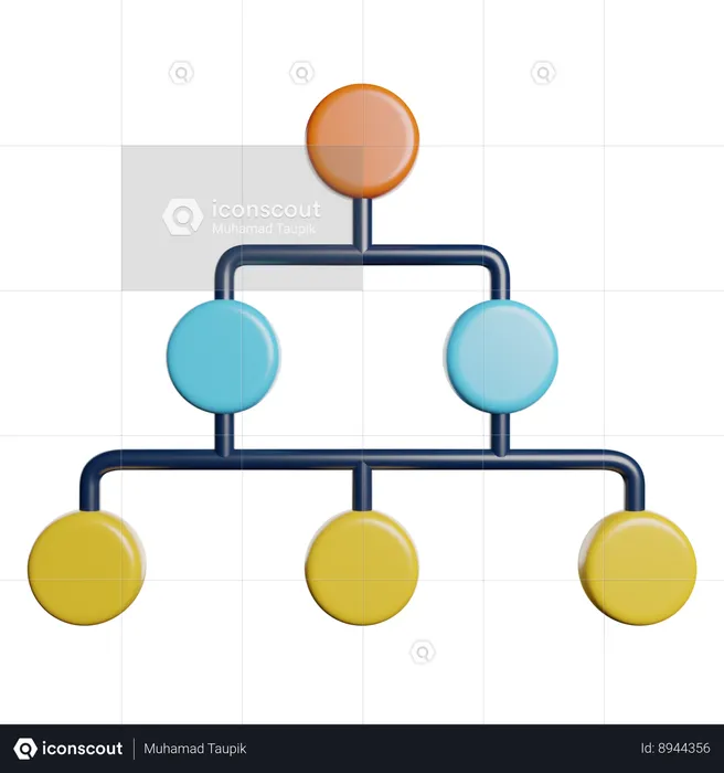 Hierarchy  3D Icon