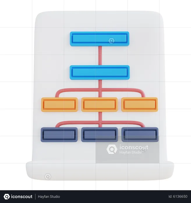 Hierarchy  3D Icon