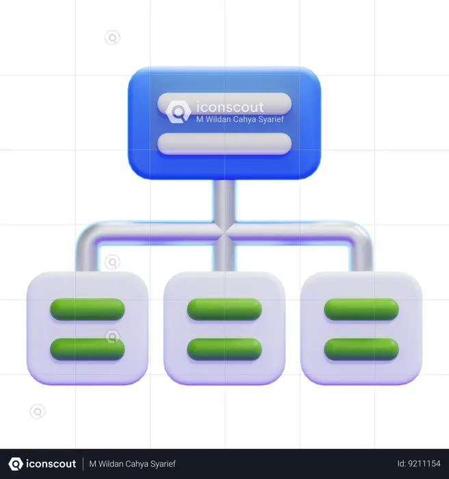 HIERARCHY  3D Icon