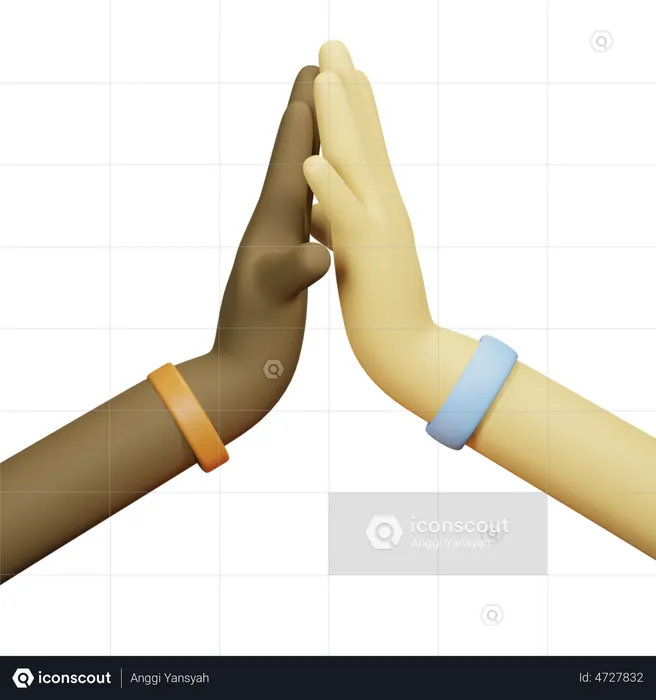 Hifi Hand Gesture  3D Illustration