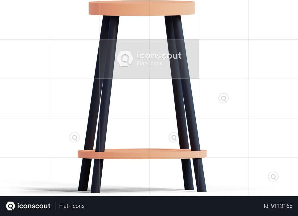 High Chair  3D Icon