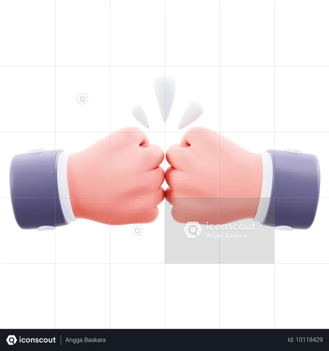 High Five Hand Gesture  3D Icon