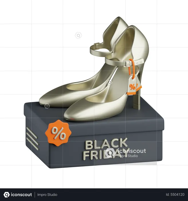 High Heels Shoes Discount  3D Icon